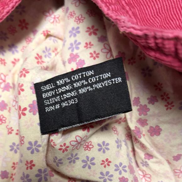 Y2k Corduroy Coffee Shop Pink Corduroy Jacket - Picture 4 of 6